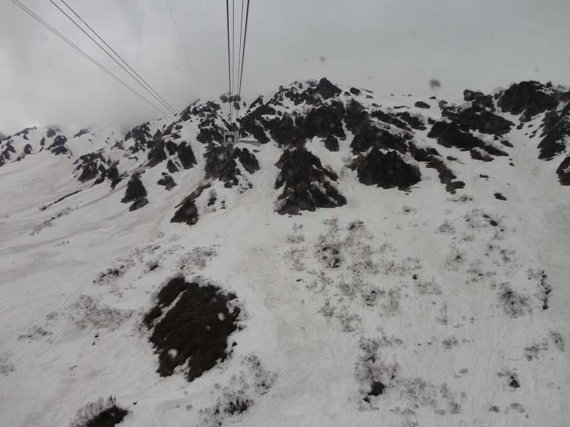 Aichi Private Tour - Snow-covered Tateyama mountain range from ropeway