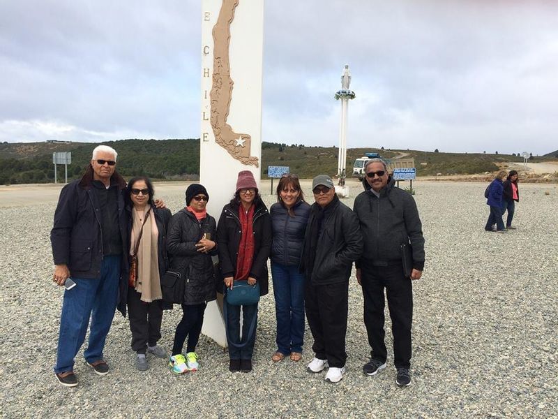 Punta Arenas Private Tour - obelisk of the middle of Chile