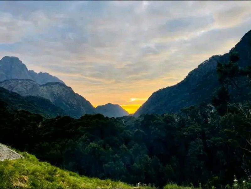 Kampala Private Tour - sunset in the rwenzori