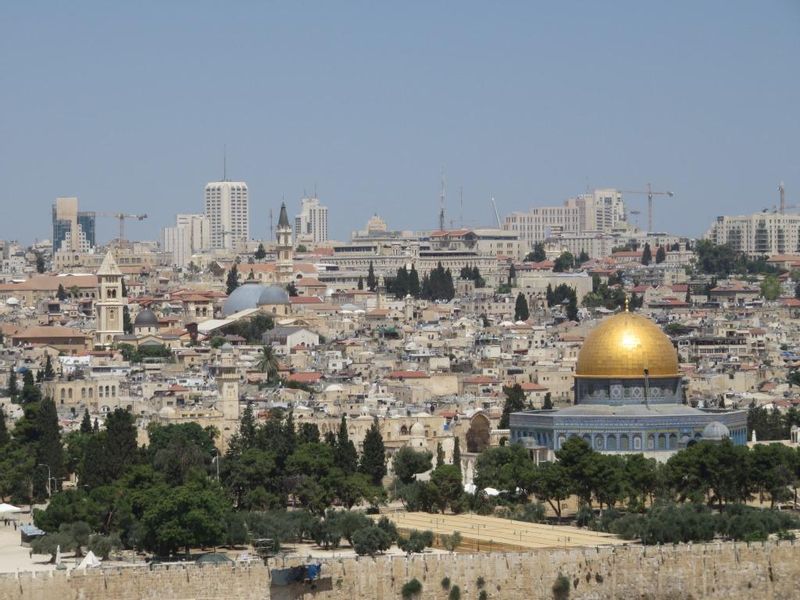 Tel Aviv Private Tour - View from the Mt. of Olives to the Old City - holy to three faiths