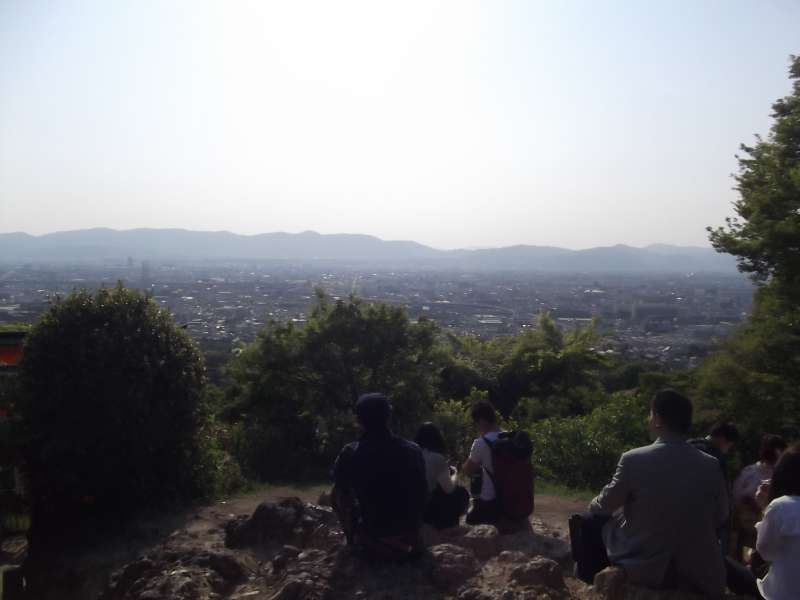 Kyoto Private Tour - View from Mt. Inari-yama hill.