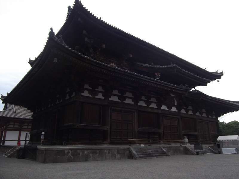 Kyoto Private Tour - "Kondo" Hall, where the three huge Buddha statues and their 12 guardian images are enshrined.