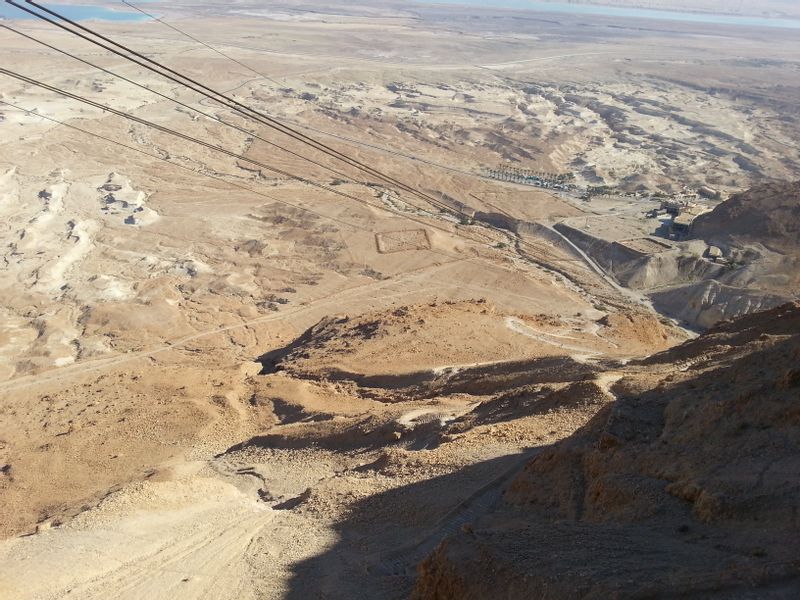 Tel Aviv Private Tour - The view from the cablecar that takes you up to the top of Masada