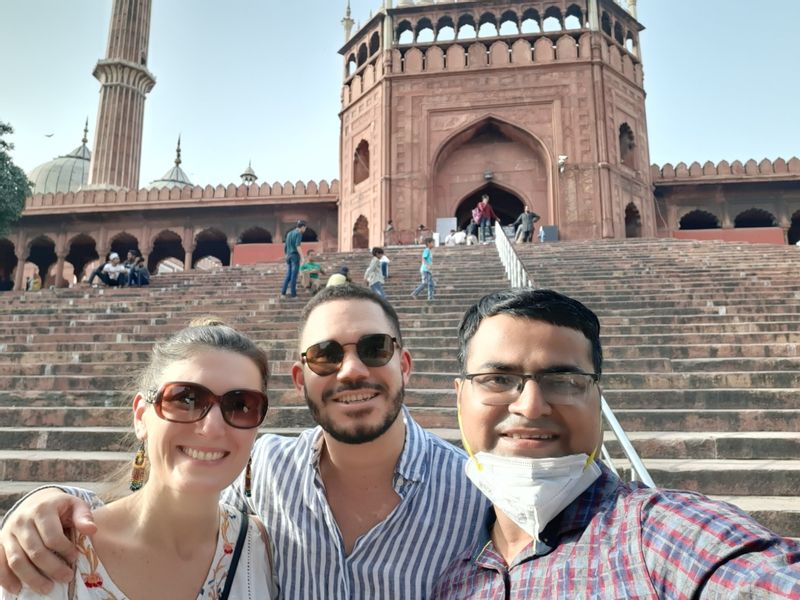 Delhi Private Tour - Outside Grand Mosque