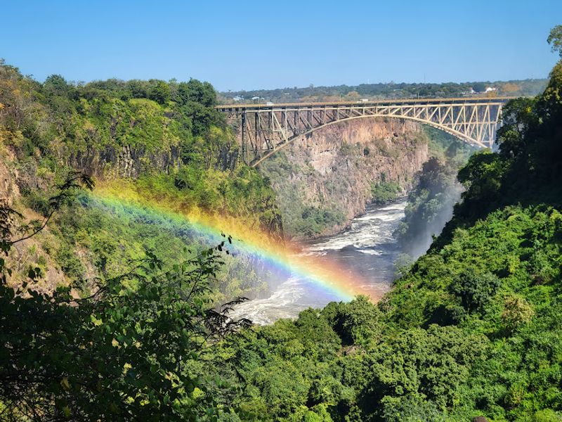 Livingstone Private Tour - Rainbow over the Victoria Falls