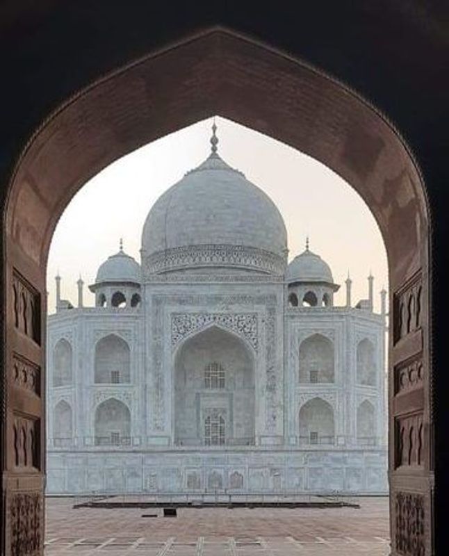 Delhi Private Tour - Photo from mosque inside tajmahal