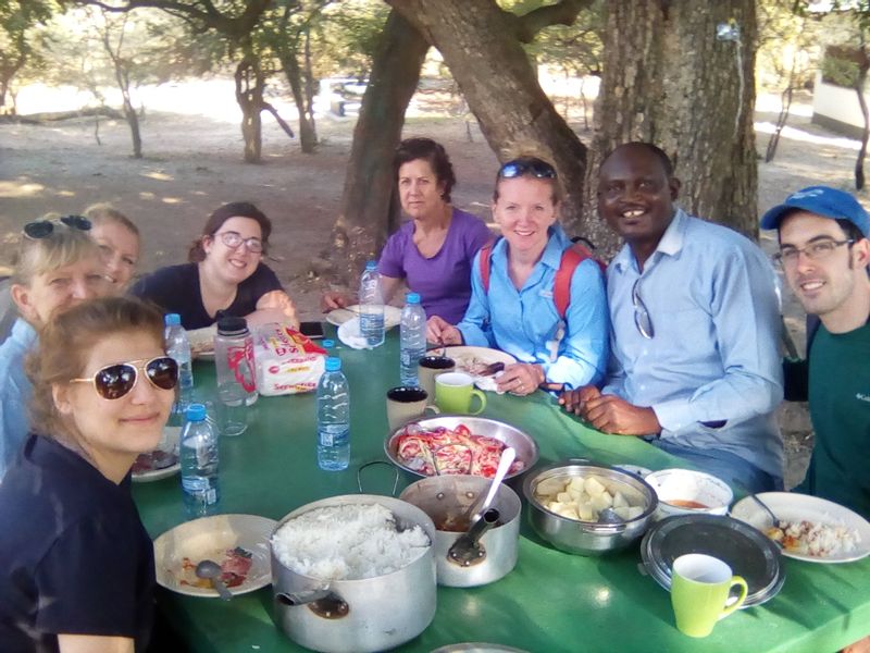 Livingstone Private Tour - Travelers enjoying a healthy meal whilst on tour trip to Lusaka