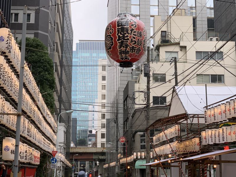 Tokyo Private Tour - street with festival decoration