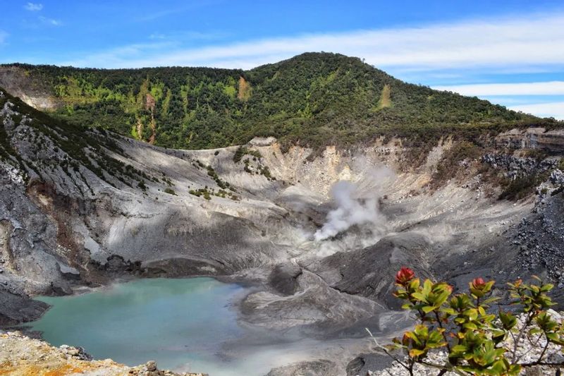 Bandung Private Tour - Tangkuban Perahu, The "Overturned Boat" with Astonishing View.
Tangkuban perahu is an active volcano, It is the only crater in Indonesia that you can drive up to its very rim. 