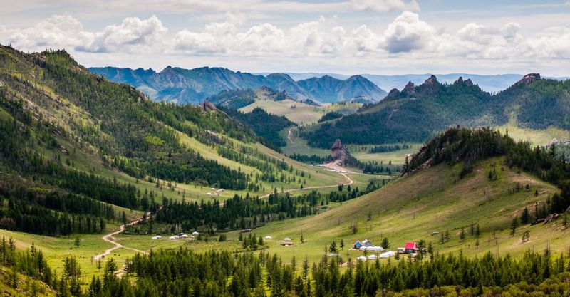 Ulaanbaatar Private Tour - Terelj National park looks from the top of Aryabal meditation temple. 