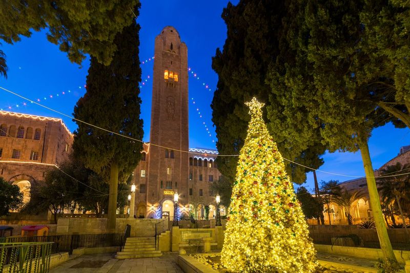 Jerusalem Private Tour - Christmas tree at the YMCA