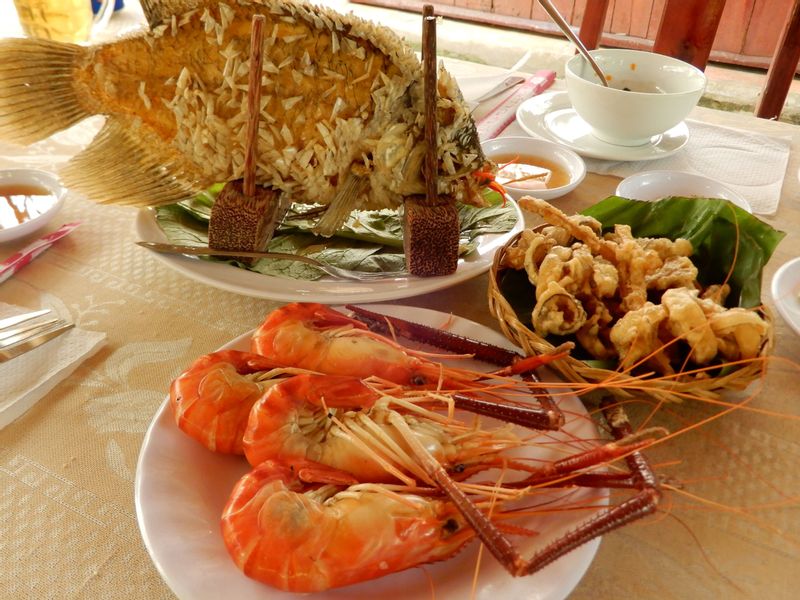 Ho Chi Minh Private Tour - a typical lunch prepared by locals