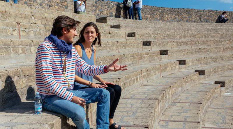 Pompeii Private Tour - Roberto in the roman theatre