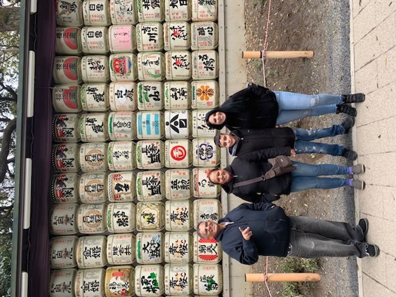 Tokyo Private Tour - My guests in the precincts of Mei-ji Jingu Shrine