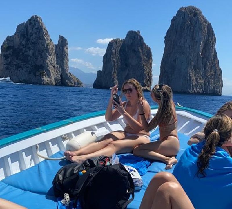 Capri Private Tour - Tourists on our boat