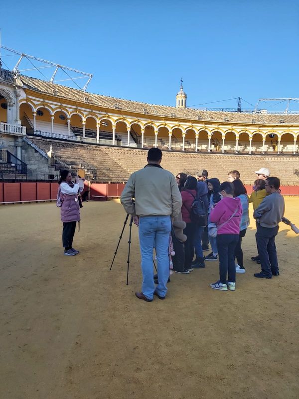 Seville Private Tour - Showing a bullfight video.