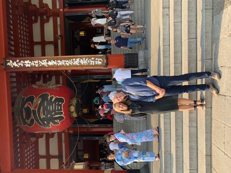 Tokyo Private Tour - My guests in the precincts of Senso-ji Temple