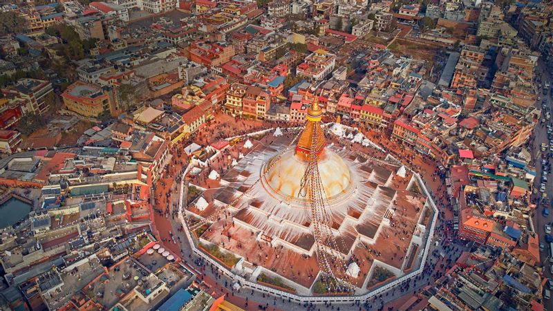 Bagmati Private Tour - Boudhanath from sky