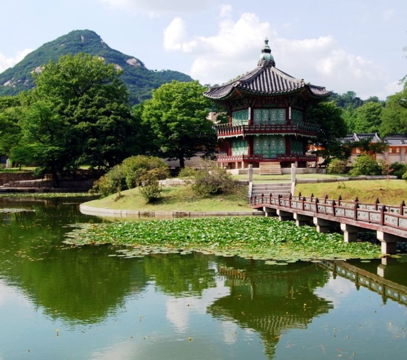 Seoul Private Tour - Rear Garden of the Palace, the king's lovely private retreat.