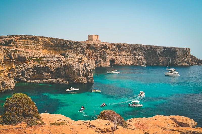 Malta Private Tour - Crystal Lagoon and Santa Marija Tower on Comino 