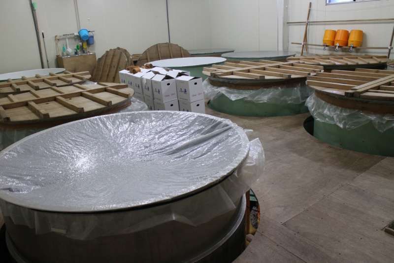 Ibaraki Private Tour - Sake brewing tanks from upside