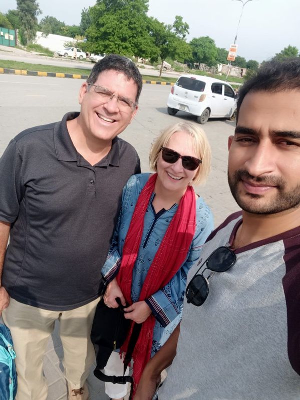 Islamabad Private Tour - With American Client Near Faisal Mosque Islamabad 