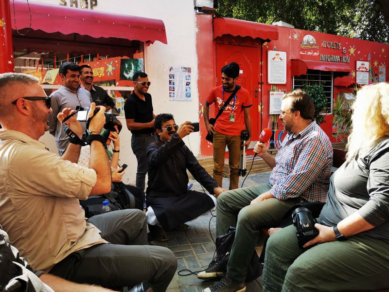 Lahore Private Tour - Media Person taking funny interview