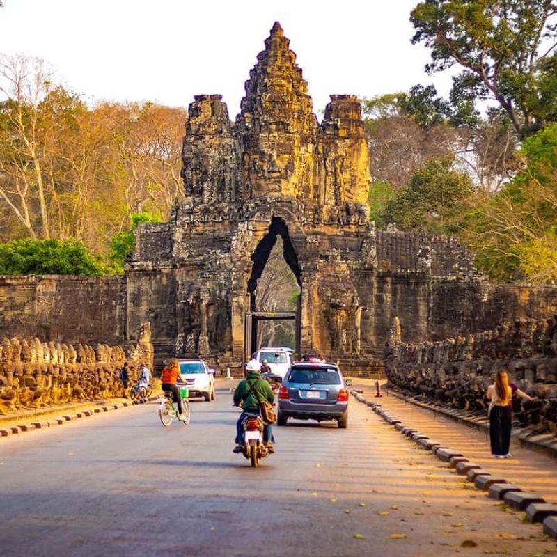 Siem Reap Private Tour - South gate of Bayon temple.