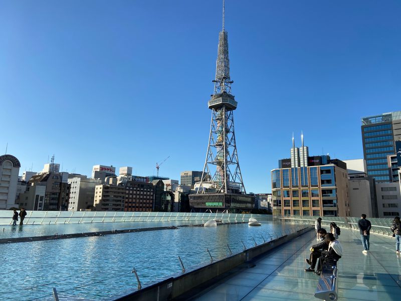 Aichi Private Tour - Nagoya TV Towern from spaceship aqua