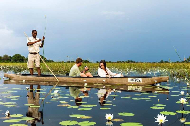 Livingstone Private Tour - Fishing in the Mokoro canoe boat is an adventurous moment.