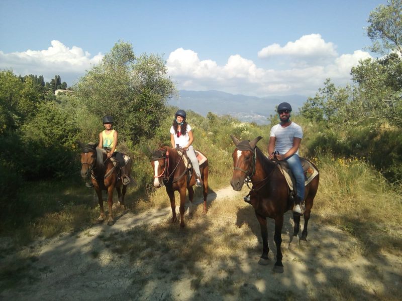 Florence Private Tour - Some of our guests in the saddle