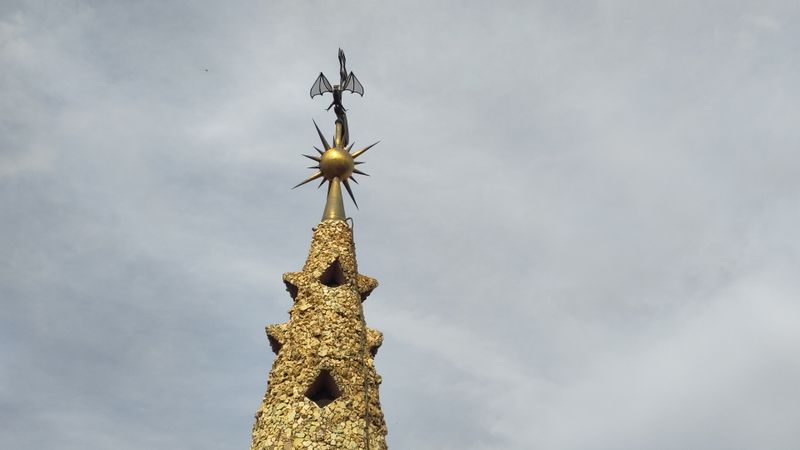 Barcelona Private Tour - The Güell Palace spire. Barcelona