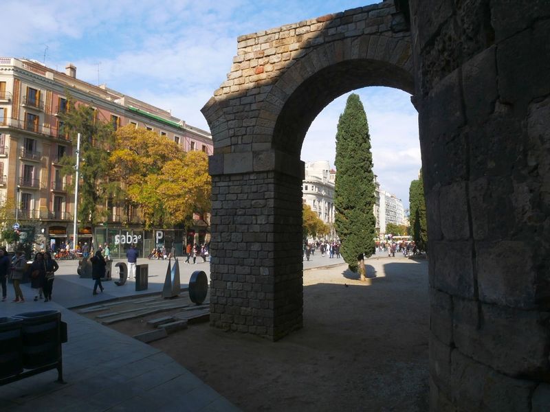 Barcelona Private Tour - Reproduction of the Ancient Roman Aqueduct of Barcelona.