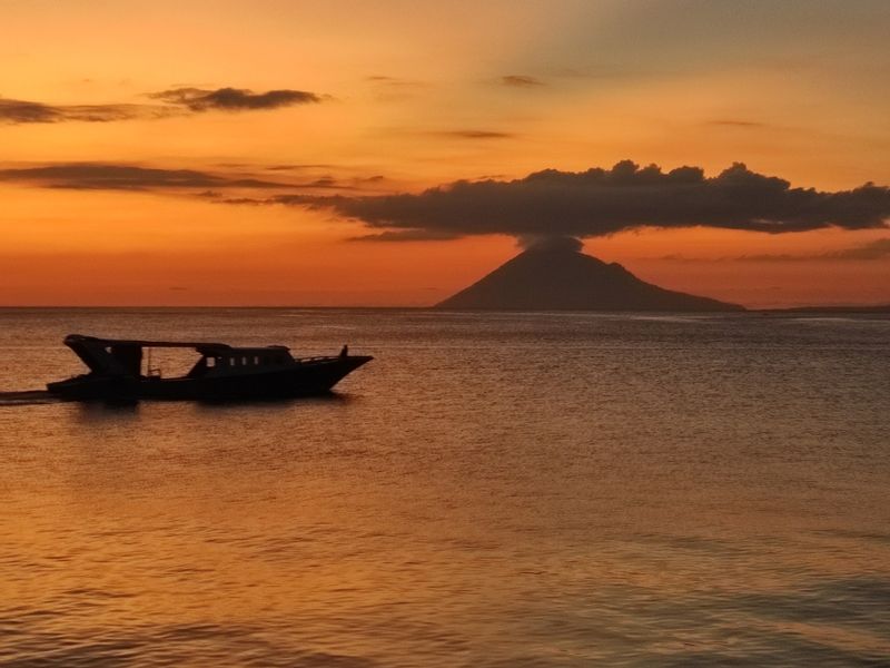 North Sulawesi Private Tour - Sunset view in Manado