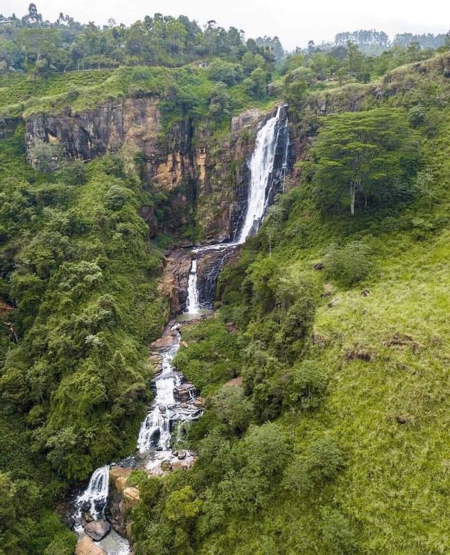 Colombo Private Tour - Waterfall at Nuwara eliya