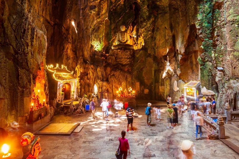 Da Nang Private Tour - marble mountain and caves in Son Tra peninsula 