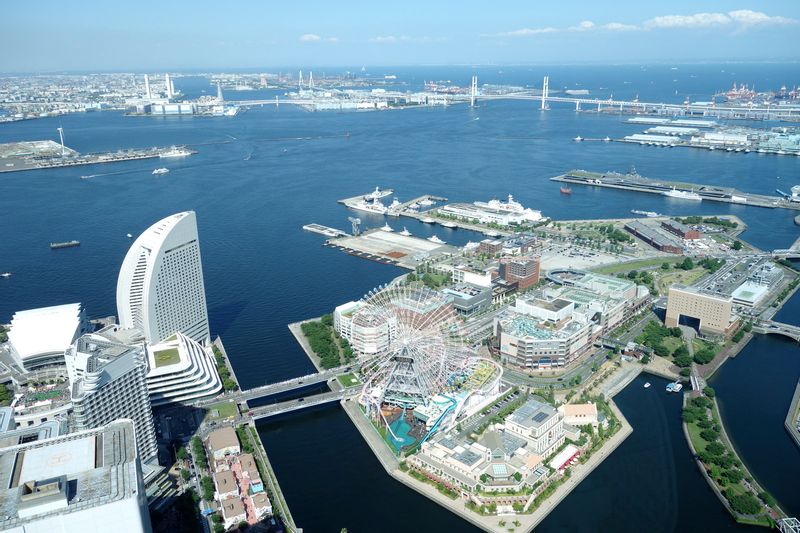 Yokohama Private Tour - Vue depuis la Landmark Tower dans le Minato Mirai 21