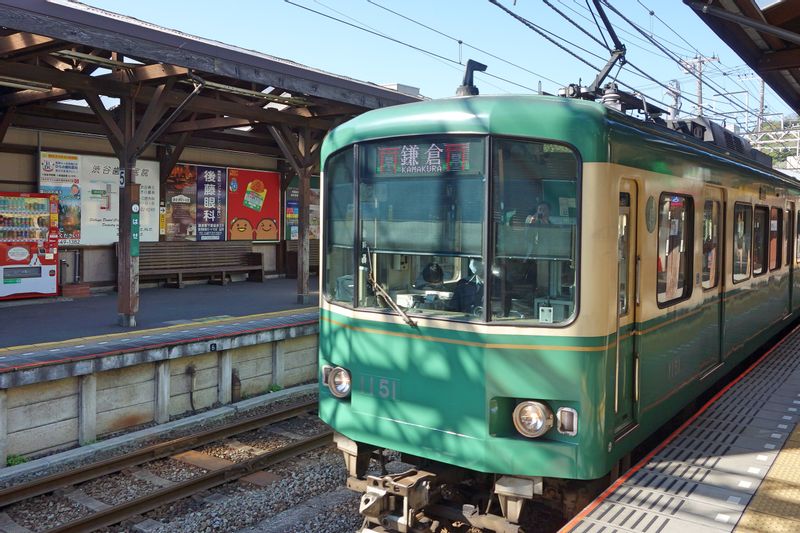 Kamakura Private Tour - Train "Enoden" dans la ville de Kamakura