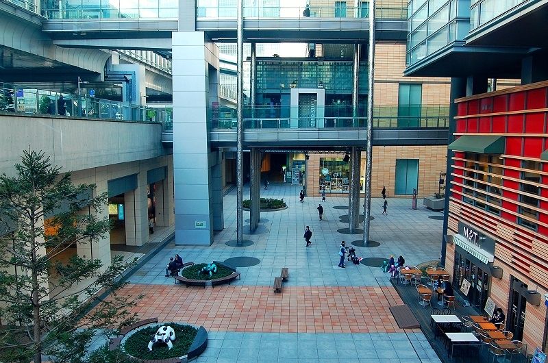 The beautiful courtyard of modern design