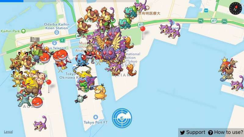 new pokemon go live map