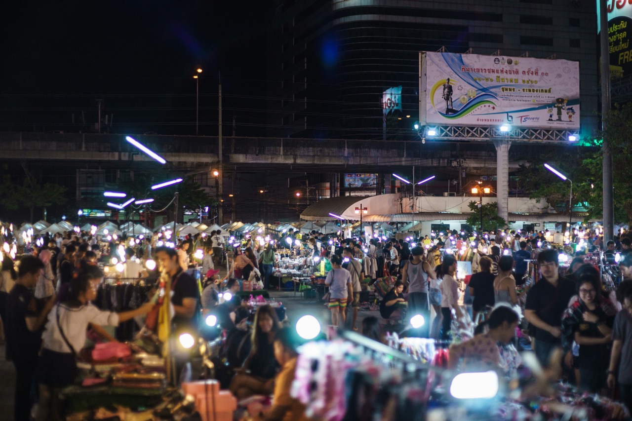 A night market in Bangkok