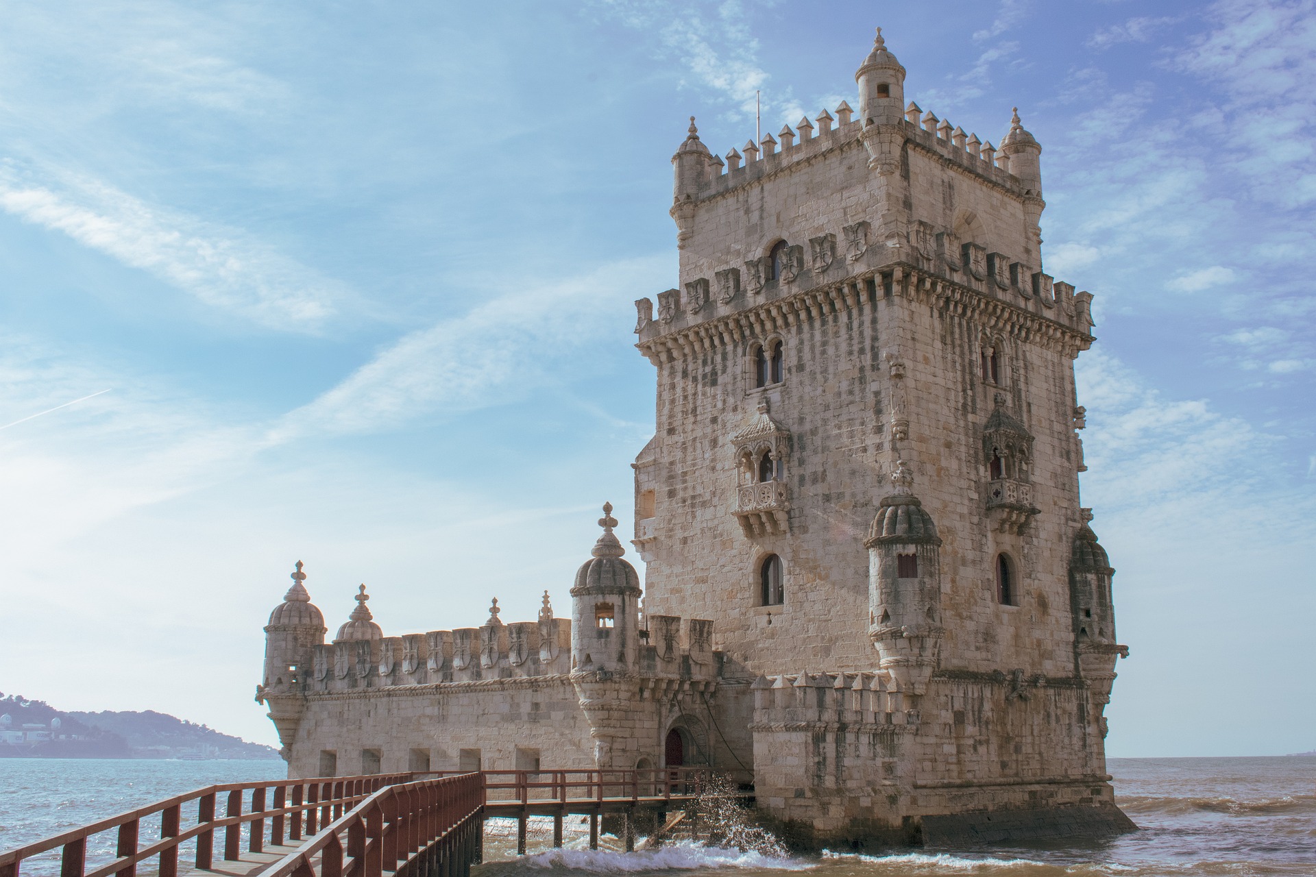 The Belem tower in Lisbon, Portugal