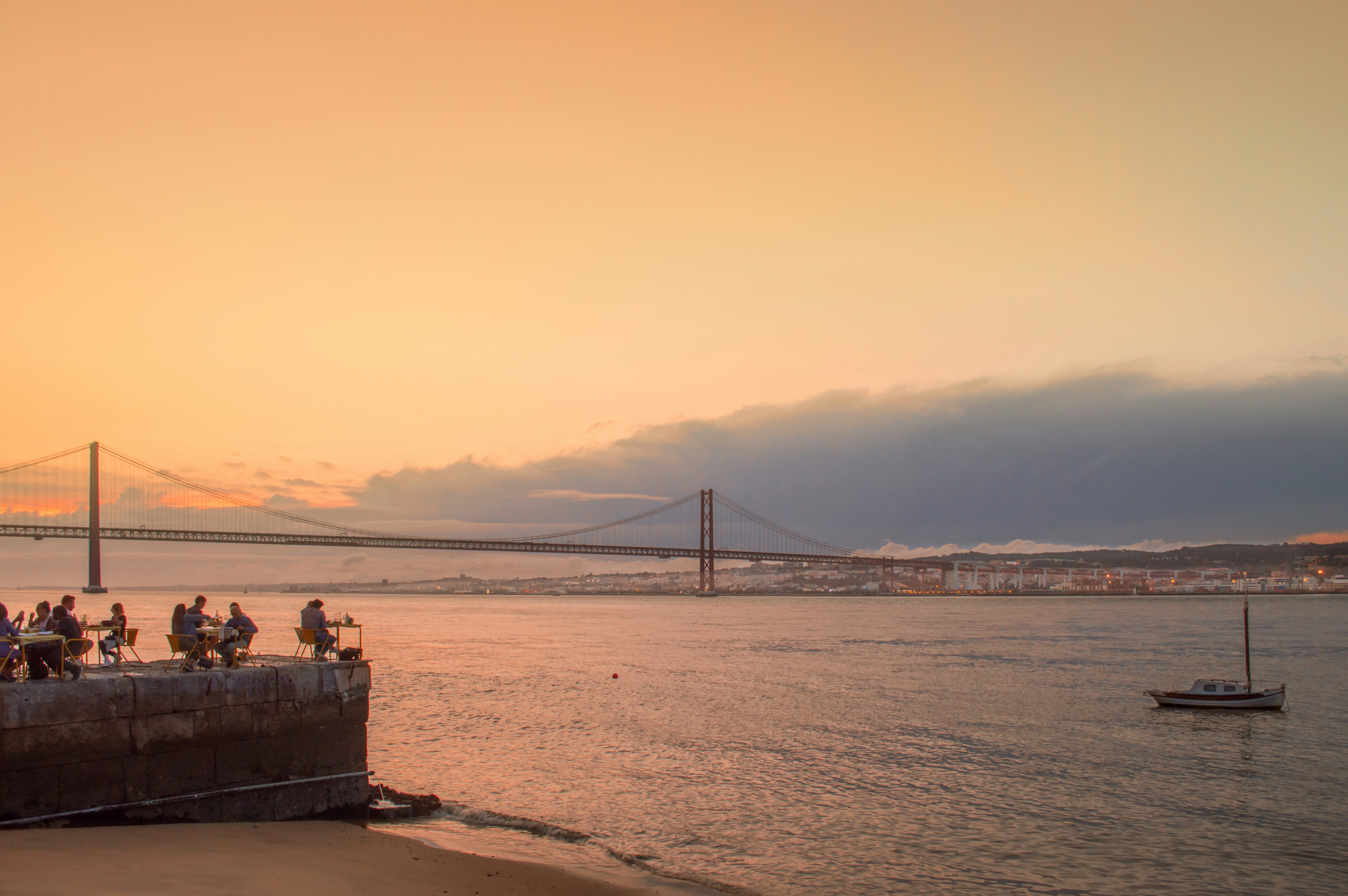 the soutthern side of the Tagus river in Lisbon 