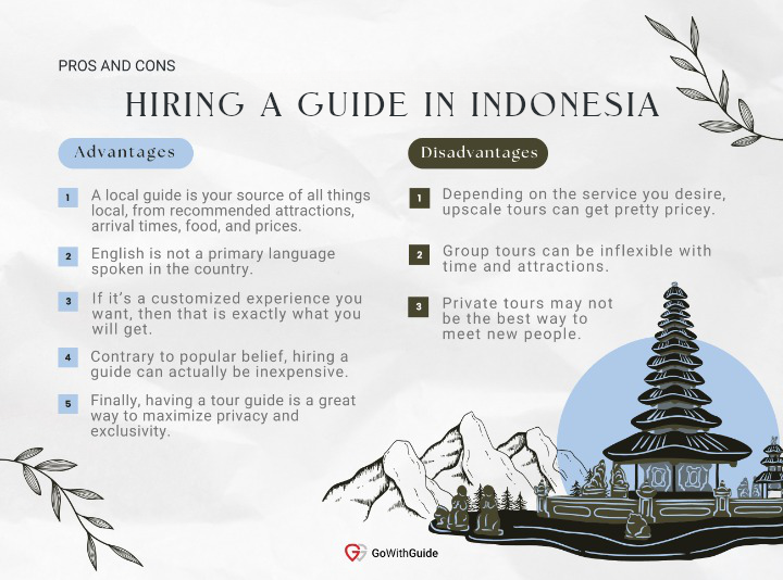 Hiring a Guide in Indonesia - Advantages and Disadvantages