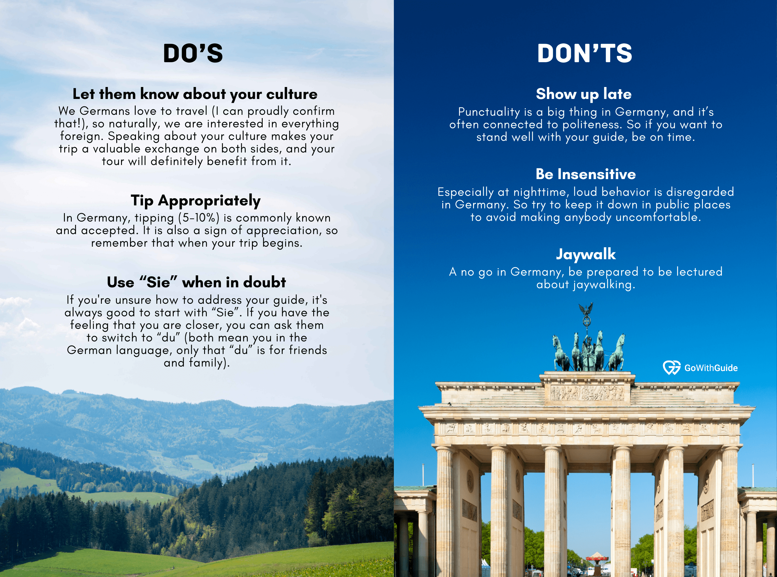 Do's & Don'ts When You're On A Guided Tour In Germany