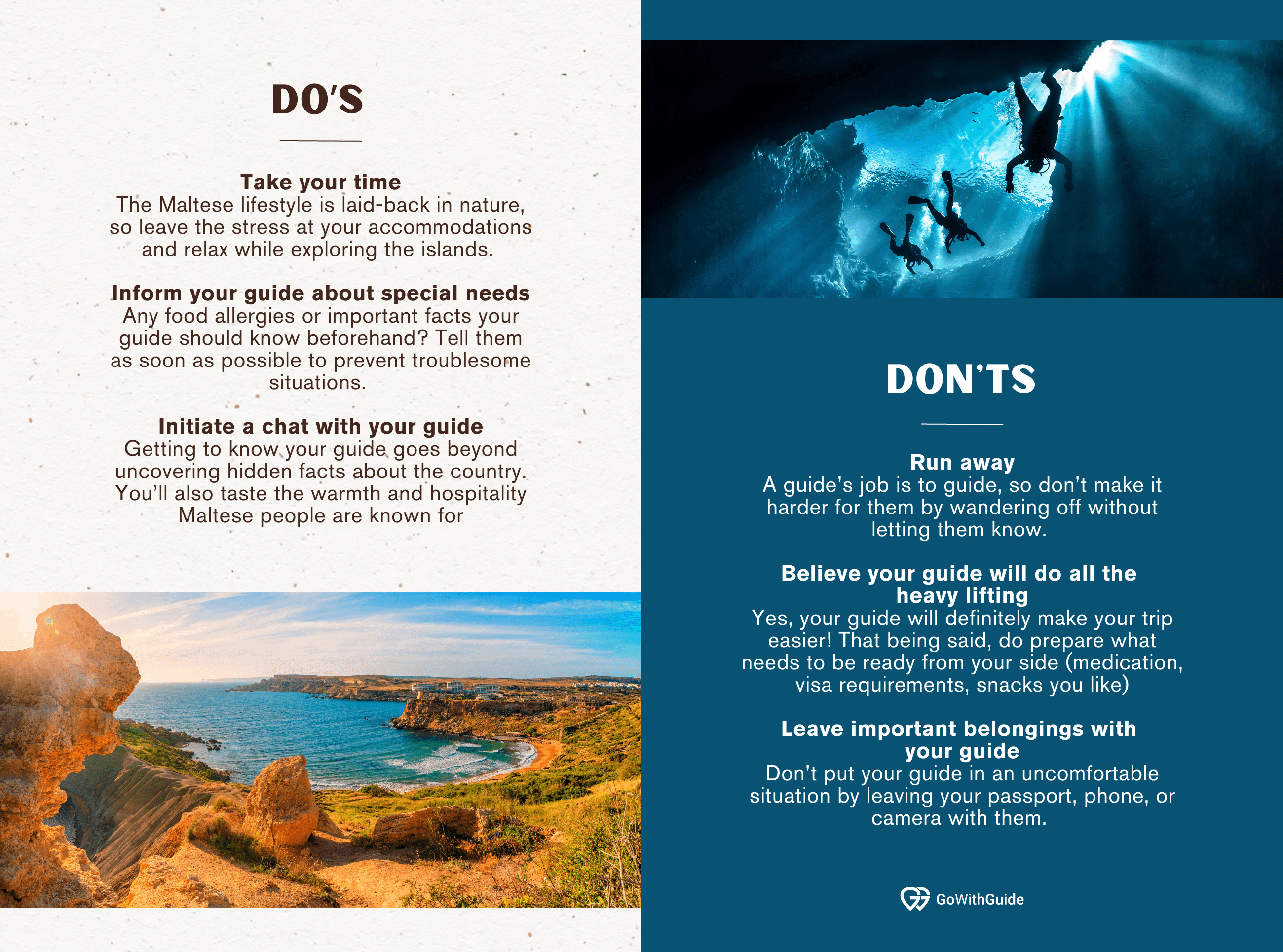 Do's & Don'ts When On A Guided Tour In Malta